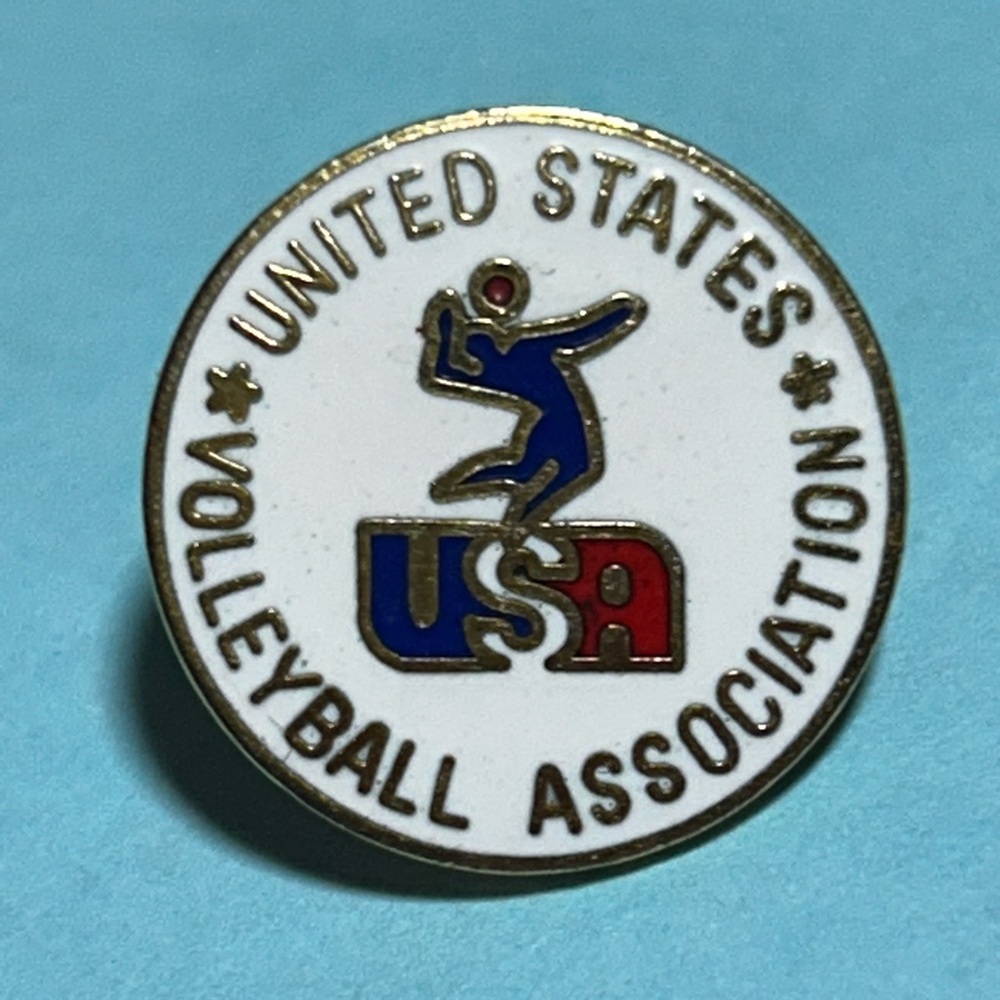 US Volleyball Association old logo pin